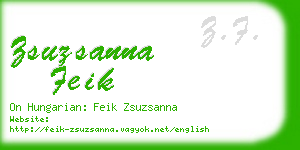 zsuzsanna feik business card